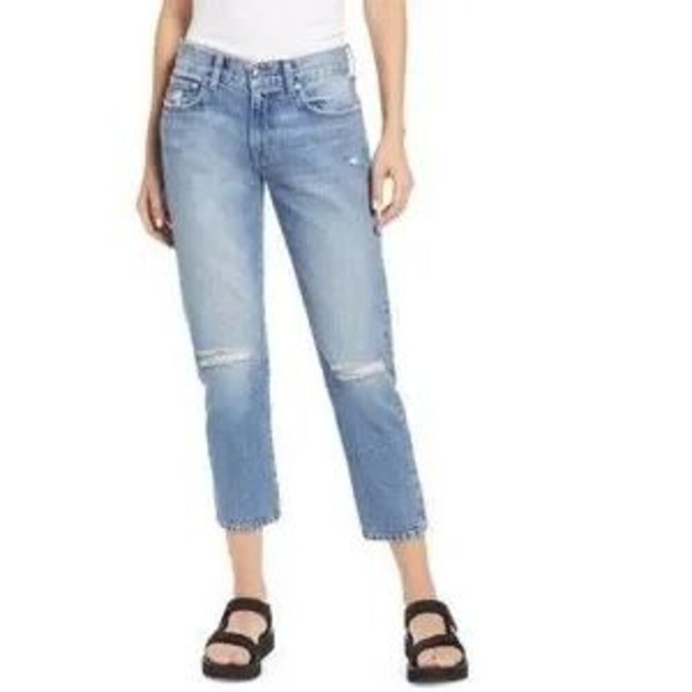 Edwin NWT Free People‎ Kali Ankle Straight Leg Jeans Quest Light Wash Sz 34 $218